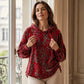 📢🎉50%Rabatt!!!🛍️✨Damen-Kapuzenpullover mit Paisley-Print und Kordelzug