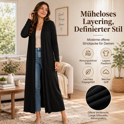 ⏰ Letzte Chance ⏰ Damen Offener Maxi-Langcardigan