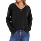 📢🎉50%Rabatt!!!🛍️✨Damen V-Ausschnitt Langarm Pullover Bequemes Strickteil für Herbst und Winter