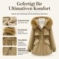Mittellange Damen-Parka-Jacke mit Plüschfutter