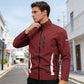 Lässige Herrenjacke mit Stehkragen und Reißverschluss