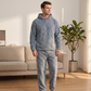 🔥 50% Rabatt + Gratis Versand 🚚 Freizeit Kapuzenpullover und Jogginghose Set für Herren
