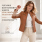 📢🎉50%Rabatt!!!🛍️✨Leichte Damen-Bikerjacke aus Kunstleder, kurze Motorradmantel für Frühling und Herbst