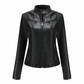 📢🎉50%Rabatt!!!🛍️✨Leichte Damen-Bikerjacke aus Kunstleder, kurze Motorradmantel für Frühling und Herbst