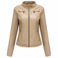 📢🎉50%Rabatt!!!🛍️✨Leichte Damen-Bikerjacke aus Kunstleder, kurze Motorradmantel für Frühling und Herbst