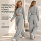 📢🎉50%Rabatt!!!🛍️✨Lockerer sportlicher Herbst-Winter-Zweiteiler aus langärmligem T-Shirt und weitem Cross-Waist-Hosen