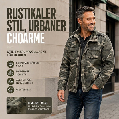 🔥🔥 50% Rabatt + Gratis Versand 🚚 Herren Militär Stehkragen Camouflage Jacke