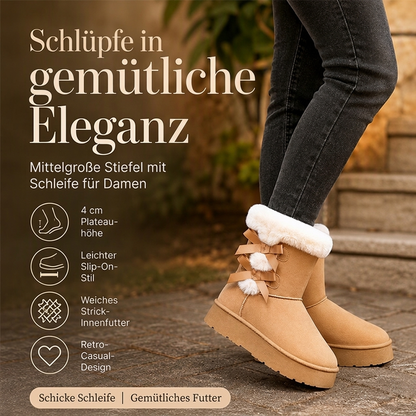 🔥 50% Rabatt – nur heute! 🎉 Damen Winter Schneestiefel, rutschfeste & warme Sohle