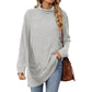 📢🎉50%Rabatt!!!🛍️✨Damen Langarmshirt mit lockerem Sitz, Mock-Neck-Kragen