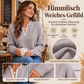 Damen Rollkragen-Strickpullover mit Spitzenbesatz