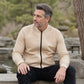 Herren Freizeit Waffelstrick Steppjacke