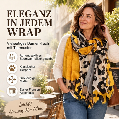 💥Jetzt im Trend!💥 Vielseitig einsetzbarer, leichter Leopardenmuster-Schal