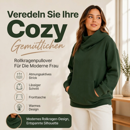 📢🎉50%Rabatt!!!🛍️✨Damen Lässiger Kapuzenpullover mit Schalkragen