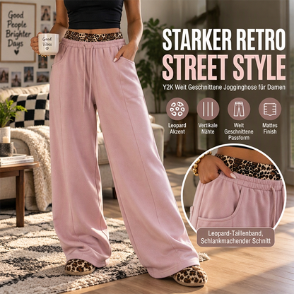 ✨ Neu Eingetroffen! Freizeit-Jogginghose für Damen mit Leopardenmuster-Patchwork