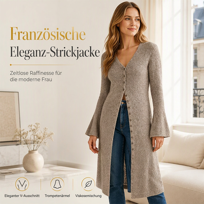 🔥 50% RABATT 🧶 Lange offene Strickjacke für Damen – lässig & vielseitig