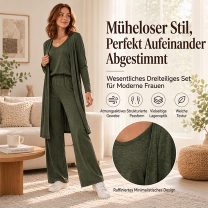 ✨ Neu eingetroffen – nur heute 50% RABATT! Elegantes 3-teiliges Langarm-Set für Damen