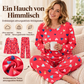 📢🎉50%Rabatt!!!🛍️✨Damen Schlafanzug-Set mit Herzprint und Langarm