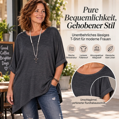 🔥 50% Rabatt – nur heute! 🎉 Lässige Damen-Bluse mit Fledermausärmeln & asymmetrischem Schnitt – luftig, bequem & modern