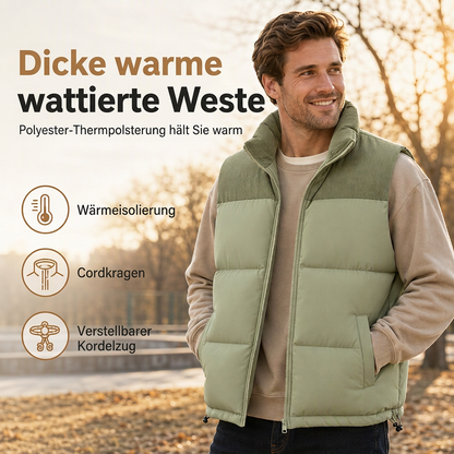 🔥🔥 Unisex Winter-Steppweste – verdickt, locker & warm für Damen & Herren