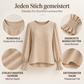 Elegantes Damen-Top, Rundhalsausschnitt mit gerafften Ärmelabschlüssen