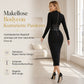 🥳 Über 5.000 Mal in den Warenkorb gelegt! Damen Strickkleid mit Rundhals, Langarm & Patchwork – figurbetont & Bodycon