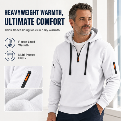 💞 Über 50.000 verkauft! ⭐  Schweres Herren-Kapuzen-Sweatshirt mit Fleece-Futter – lockere Passform, ideal als lässige Arbeitskleidung
