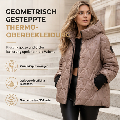 ✨ Neu eingetroffen – jetzt versandkostenfrei! 🚚 Locker sitzender Damen-Kapuzenmantel aus Baumwoll-Patchwork mit langen Ärmeln – ideal für Herbst & Winter
