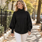 Damen Rollkragen Pullover mit Fledermausärmeln