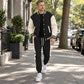 📢Letzter Tag!📢 Herren-Baseballjacke und Hose im Color-Block-Design (Set)
