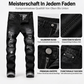 🔥 Nur heute 50 %! Herren zerrissene, schmale, used-out Denim-Jeans