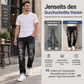 🔥 Nur heute 50 %! Herren zerrissene, schmale, used-out Denim-Jeans