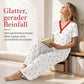 🌟 Bestseller reduziert! Nur diese Woche!🌟 Bedrucktes Pyjama-Set für Damen, kurzärmliges Oberteil und lange Hose