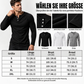 Lässiges Herren-Henley-T-Shirt aus Rippstrick – schmal geschnitten & bequem