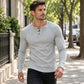 Lässiges Herren-Henley-T-Shirt aus Rippstrick – schmal geschnitten & bequem