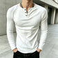 Lässiges Herren-Henley-T-Shirt aus Rippstrick – schmal geschnitten & bequem