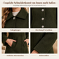 Eleganter mittelalter kariierter Trenchcoat für Damen, vielseitig einsetzbar für Herbst und Winter