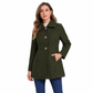 Eleganter mittelalter kariierter Trenchcoat für Damen, vielseitig einsetzbar für Herbst und Winter