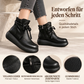 Damen Retro Stiefeletten mit Wärmefutter
