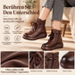 Damen Retro Stiefeletten mit Wärmefutter