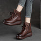 Damen Retro Stiefeletten mit Wärmefutter