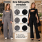 Damen funkelnder Glitzer-Cape-Ärmel-Jumpsuit