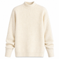 Herren-Strickpullover mit Stehkragen in Unifarben