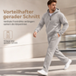 Freizeit 2-Teilig Waffelstrick Trainingsanzug Herren Set, Half Zip Kapuzenpullover Und Gerade Hosen