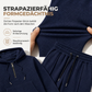 Freizeit 2-Teilig Waffelstrick Trainingsanzug Herren Set, Half Zip Kapuzenpullover Und Gerade Hosen