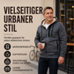 Warm gefütterte Kapuzenjacke für Herren für den Winter
