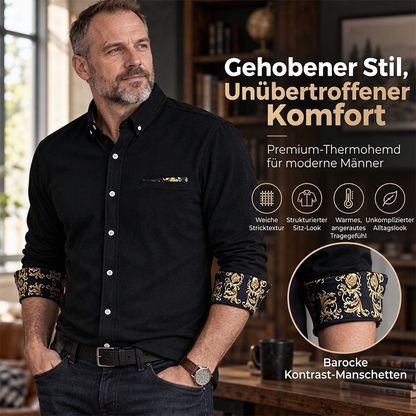 Klassisches warms Shirt aus Cord für Herren