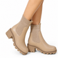 Lässige Stiefel mit niedrigem Absatz für Damen