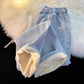 Wärmegefütterte geradbeinige Denim-Jeans für Damen