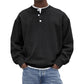 Lässiges Cord-Langarm-Henley-Shirt für Herren