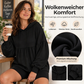 🥳Über 50.000 verkauft!🥳 Damen lockeres, gerafftes Kapuzen-Sweatshirt